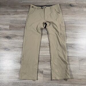 Prana Men's Pants Stretch Zion Outdoor Performance Gorpcore 36x34 Tan